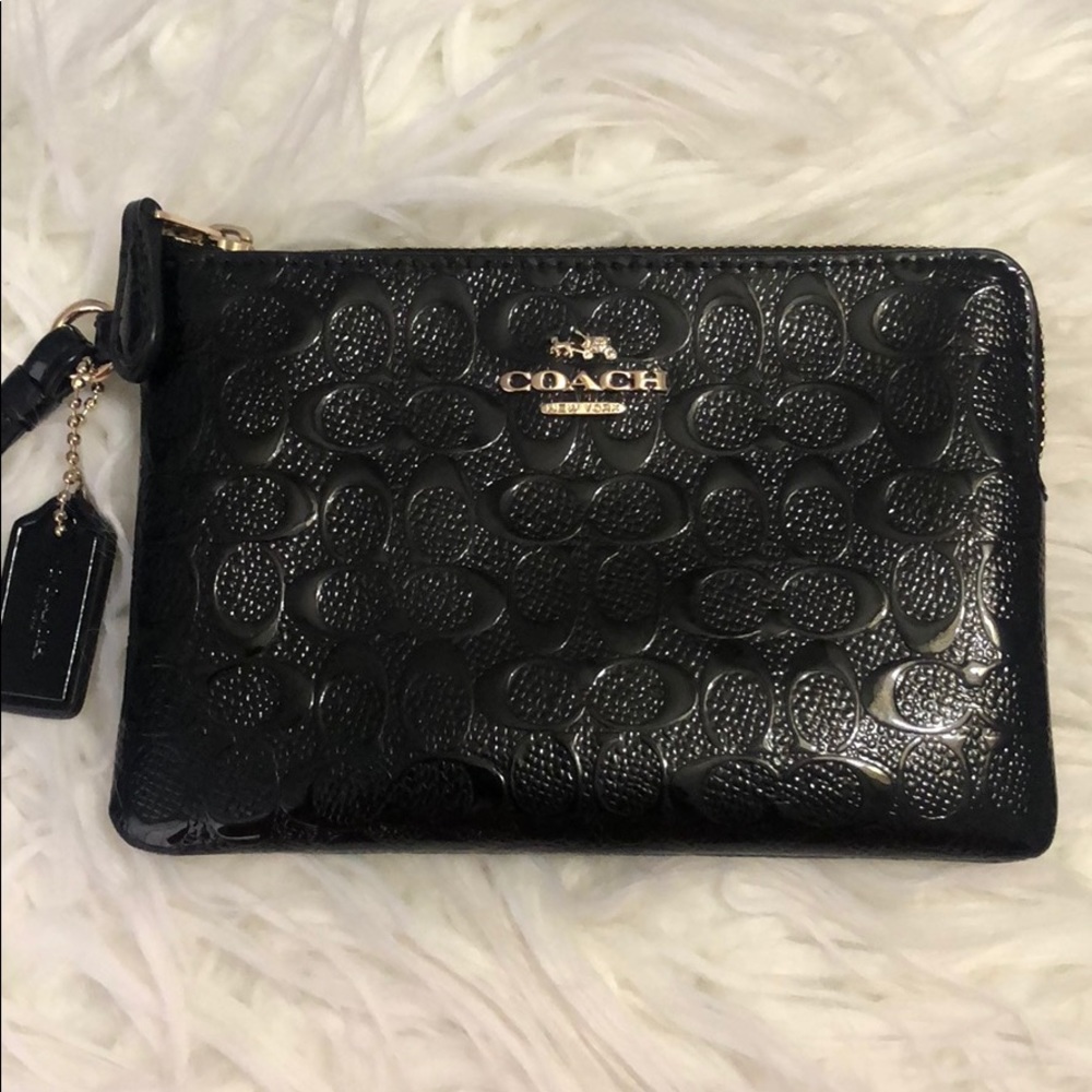 Coach Black Wristlet
